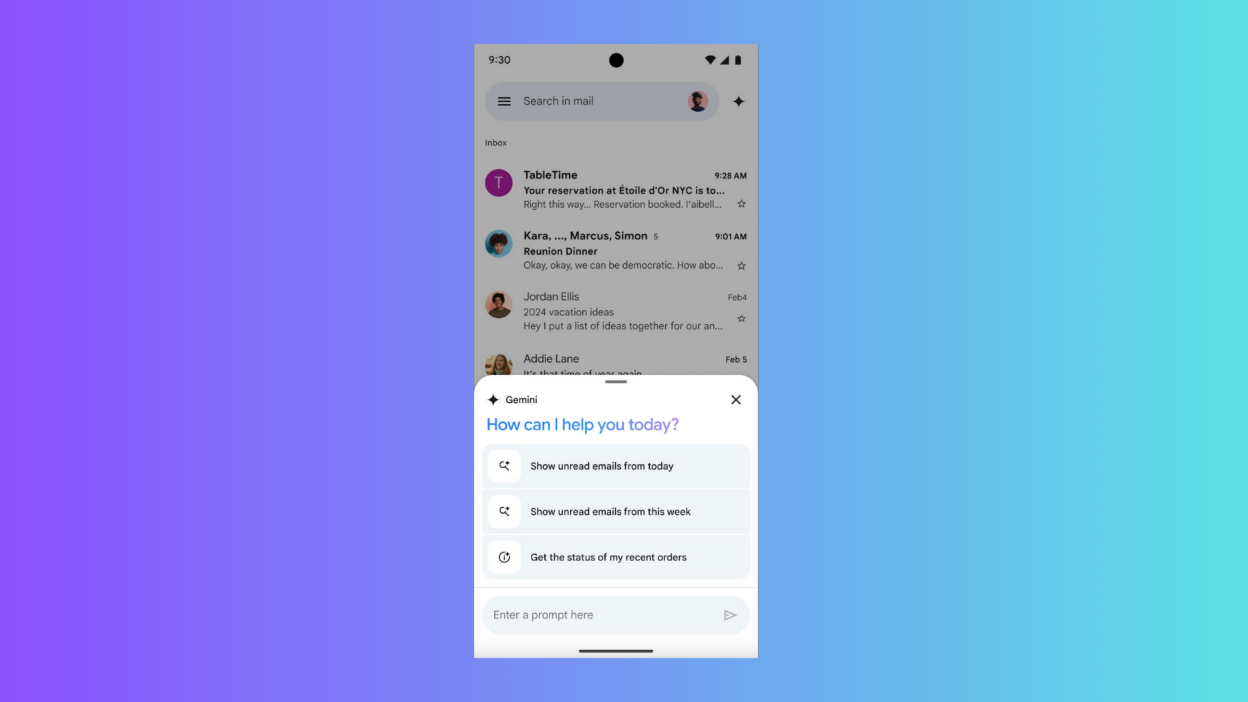 Gemini Can Now Answer Questions About Your Gmail Inbox on Android