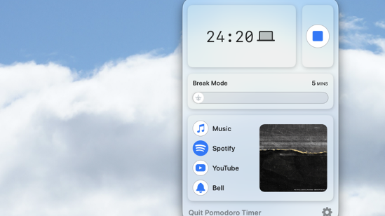 This Mac Pomodoro Timer Syncs With Any Playlist