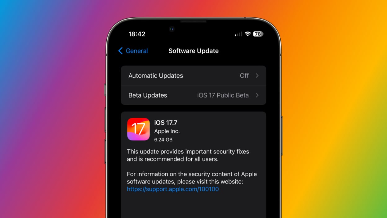 You Can Install Apple Security Updates Without Upgrading to iOS 18
